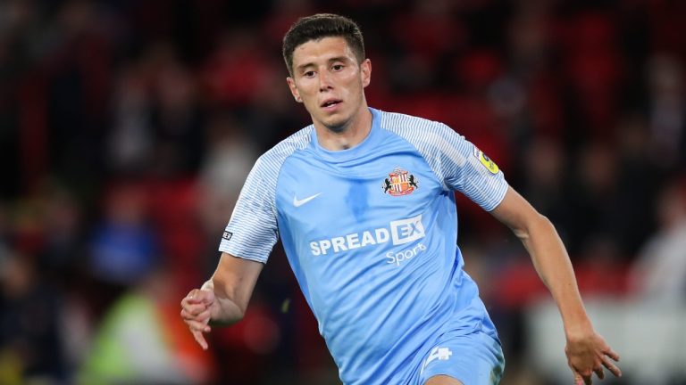 Sunderland’s Ross Stewart during the Sky Bet Championship match at Bramall Lane, Sheffield. Picture date: Wednesday August 17, 2022.