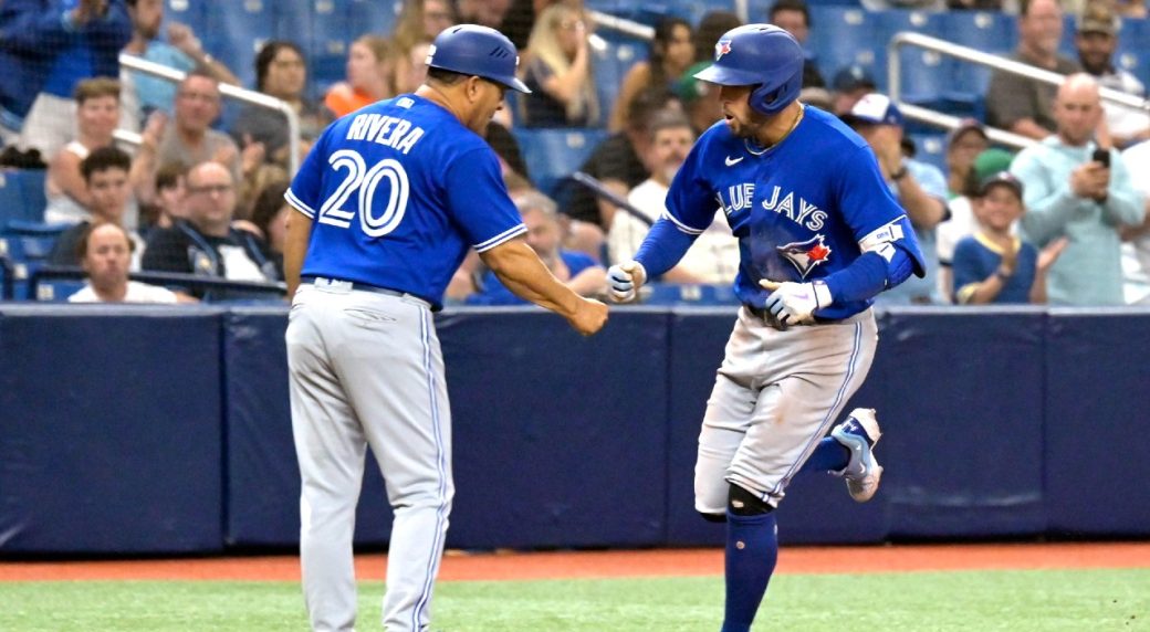 Blue Jays snap losing streak with 20 runs in win over AL-leading Rays