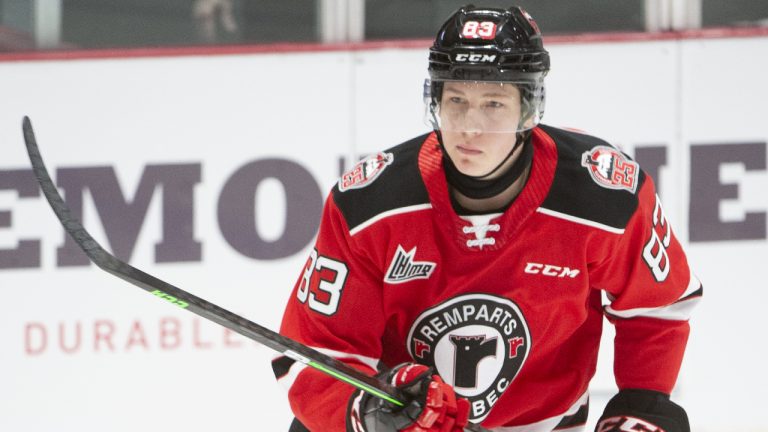 Vsevolod Komarov of the Quebec Remparts. (Ghyslain Bergeron/CP)