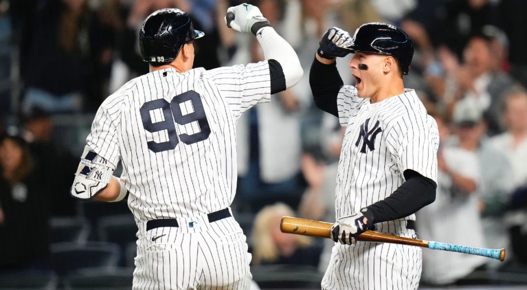 Judge hits tying HR in 9th, Volpe wins it in 10th as Yankees rally past Orioles