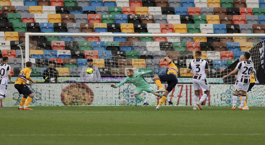 Serie A Roundup: Sampdoria relegated after losing at Udinese; Emploli look safe