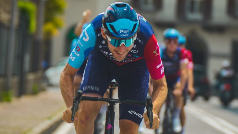 Derek Gee, the lone Canadian in the Giro d'Italia, has been a revelation in his first Grand Tour. (Photo: THE CANADIAN PRESS/HO-Israel - Premier Tech)