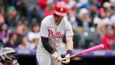Phillies’ Bryce Harper ejected after charging Rockies dugout