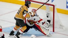 Panthers’ Bobrovsky yanked after allowing four goals vs. Golden Knights in Game 2