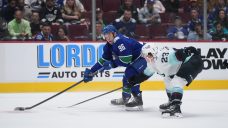 Canucks’ Kuzmenko skates with scratches ahead of Kraken game