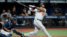 Hicks homers and drives in four runs as the Orioles beat Rays