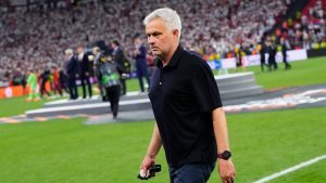 Jose Mourinho's hopes of leading Fenerbahce into the revamped Champions League ended Tuesday. (Petr David Josek/AP)
