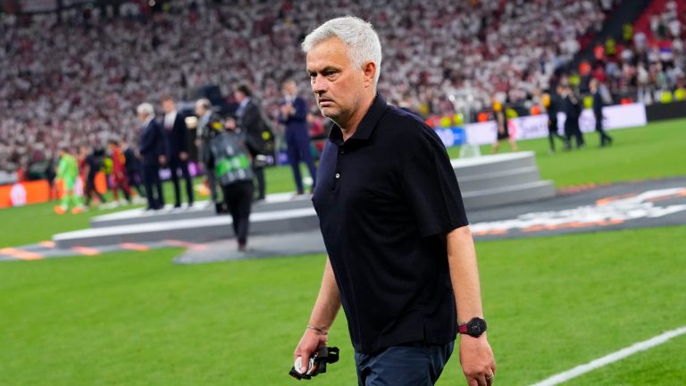 Jose Mourinho's hopes of leading Fenerbahce into the revamped Champions League ended Tuesday. (Petr David Josek/AP)