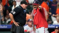 Nationals manager Martinez fuming after controversial obstruction call in loss to Astros