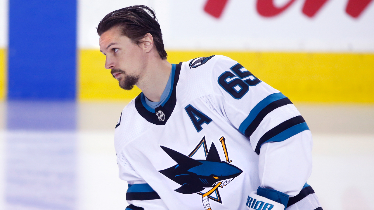 Erik Karlsson made his San Jose debut in the Sharks new 'stealth mode'  jersey