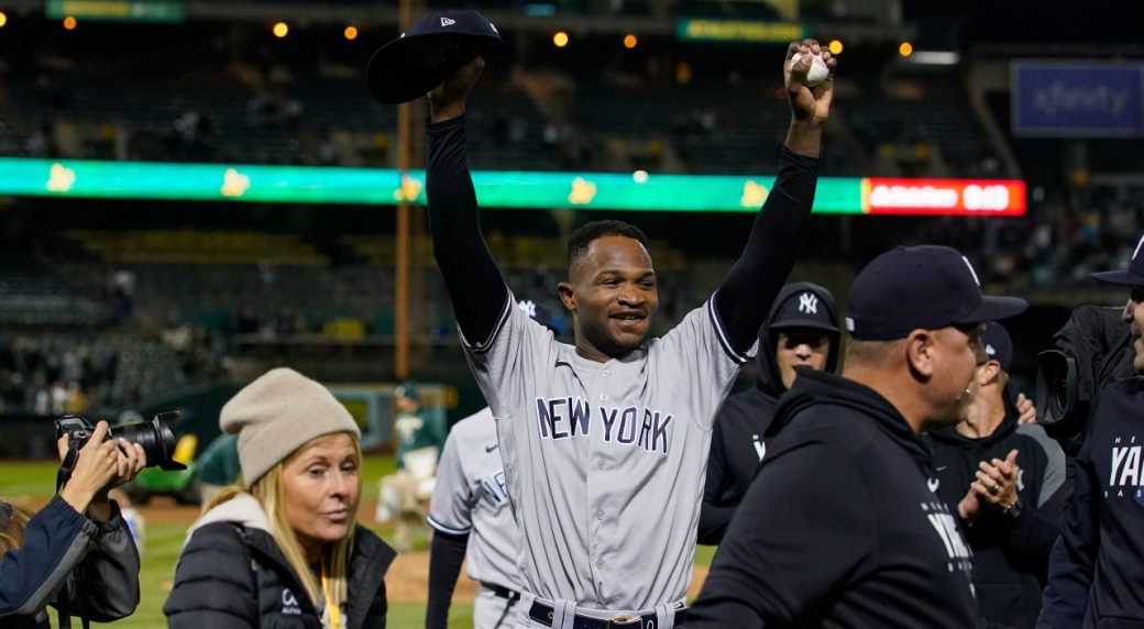 Yankees’ Domingo German pitches perfect game against Athletics