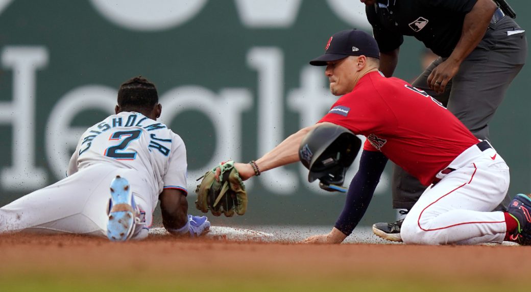 Marlins foil Bello’s no-hit bid, beat Red Sox as Arraez goes hitless