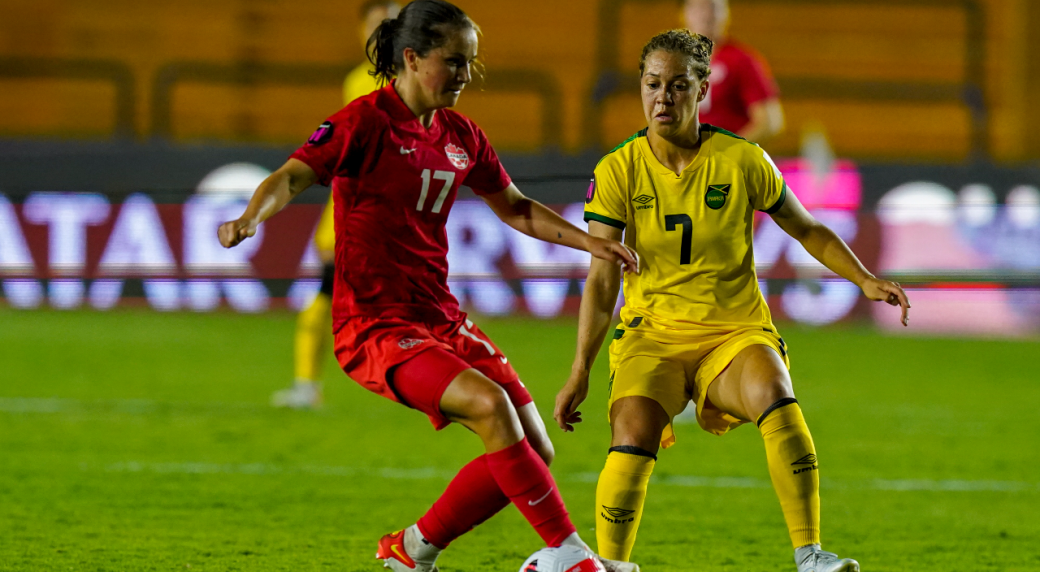 Defending champion Canada to face Jamaica in Olympic women’s soccer qualifier