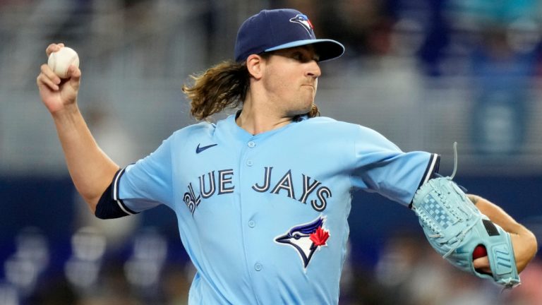 Toronto Blue Jays starting pitcher Kevin Gausman is set to take the mound on Saturday in Detroit. (AP) 