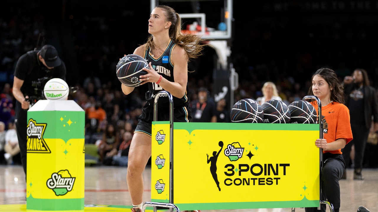 sabrina NBA スリーポイントコンテスト優勝 Liberty's Sabrina Ionescu breaks WNBA, NBA records in 3-point