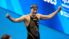 Swede Sarah Sjoestroem breaks own world record in 50-metre freestyle