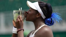 Clervie Ngounoue and Henry Searle win the junior singles titles at Wimbledon