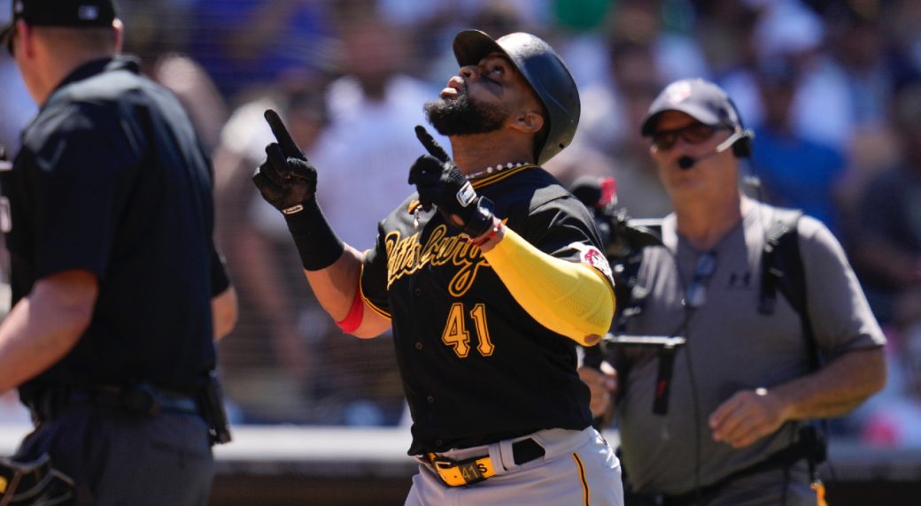 AP Source: Pirates trade 1B Carlos Santana to Brewers for prospect