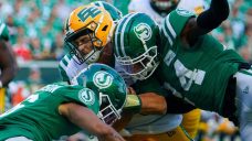 ‘One of those only in the CFL moments’: Roughriders beat Elks on late rouge