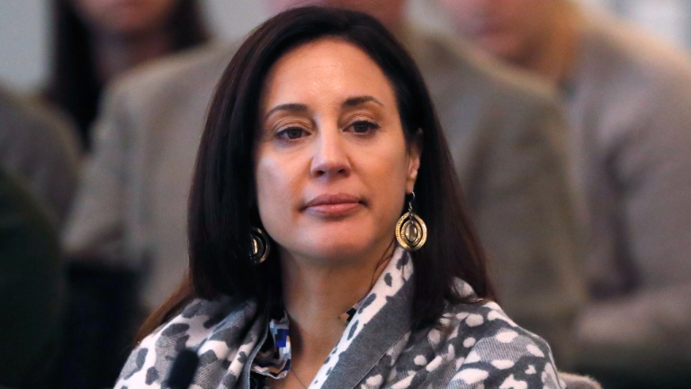 Markgraf has stepped down after four years as GM of the team U.S. Soccer announced her resignation Friday, Aug. 18, 2023. Markgraf will continue in a transition role through the end of the month. (AP)