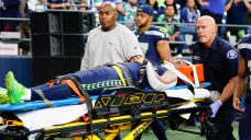 Seahawks WR Cade Johnson taken to hospital as precaution for head and neck injuries