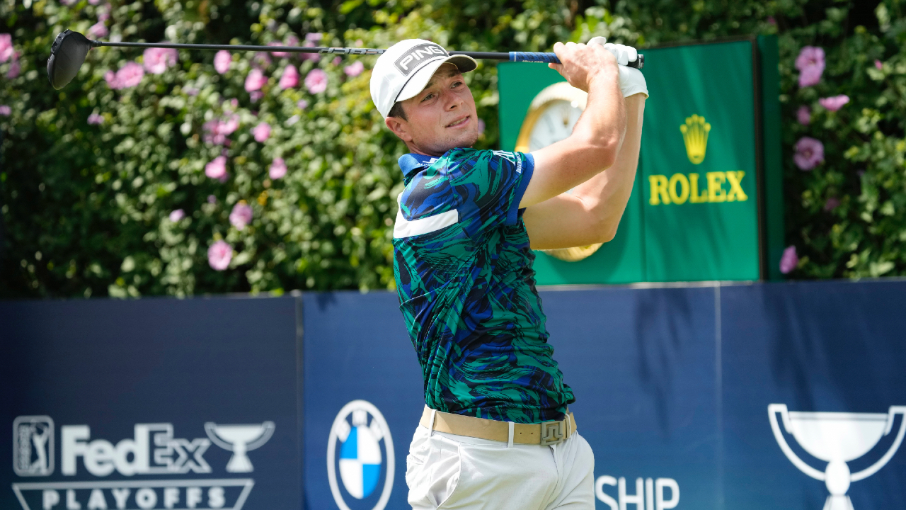 Viktor Hovland Breaks Course Record with 61 to Win BMW Championship