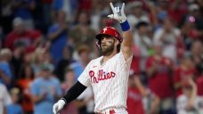 Phillies first baseman Bryce Harper leaves game versus Nationals with mid-back spasms