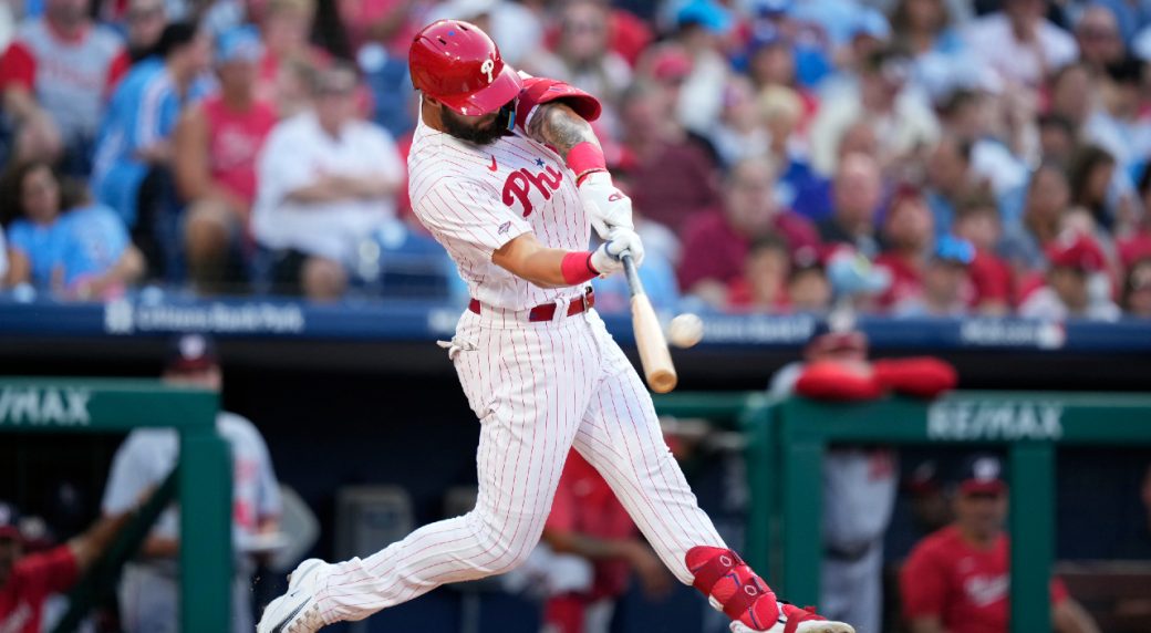 Phillies rookie Wilson homers in first MLB plate appearance