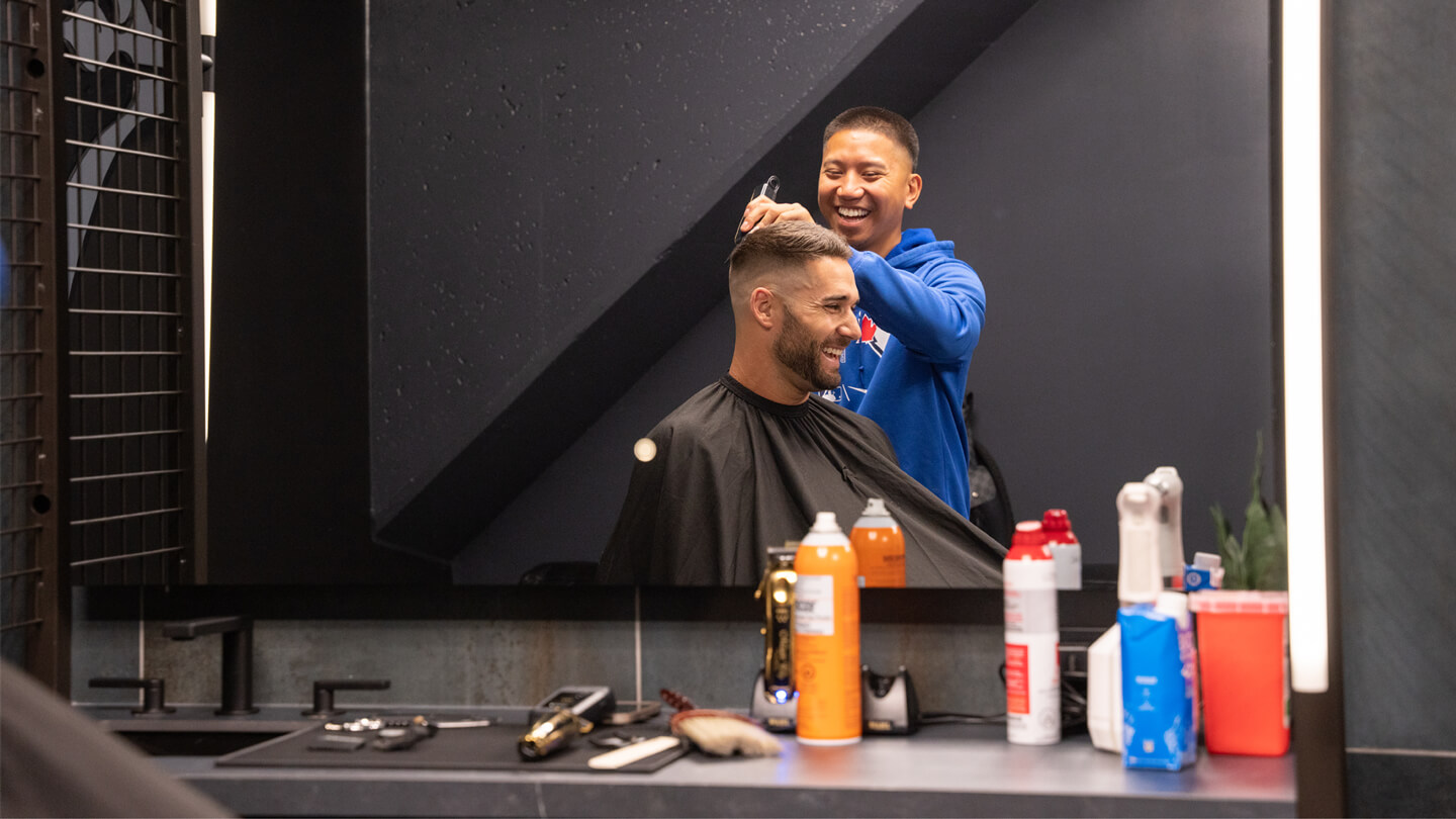 A day inside the Blue Jays' team barbershop