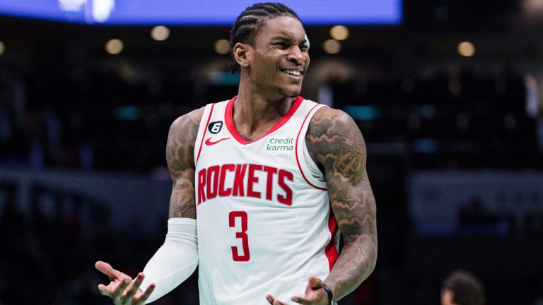 Former Houston Rockets guard Kevin Porter Jr. (Jacob Kupferman/AP) 