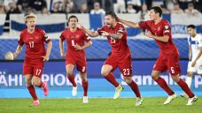 Hojbjerg scores late to give Denmark win over Finland in Euro qualifying
