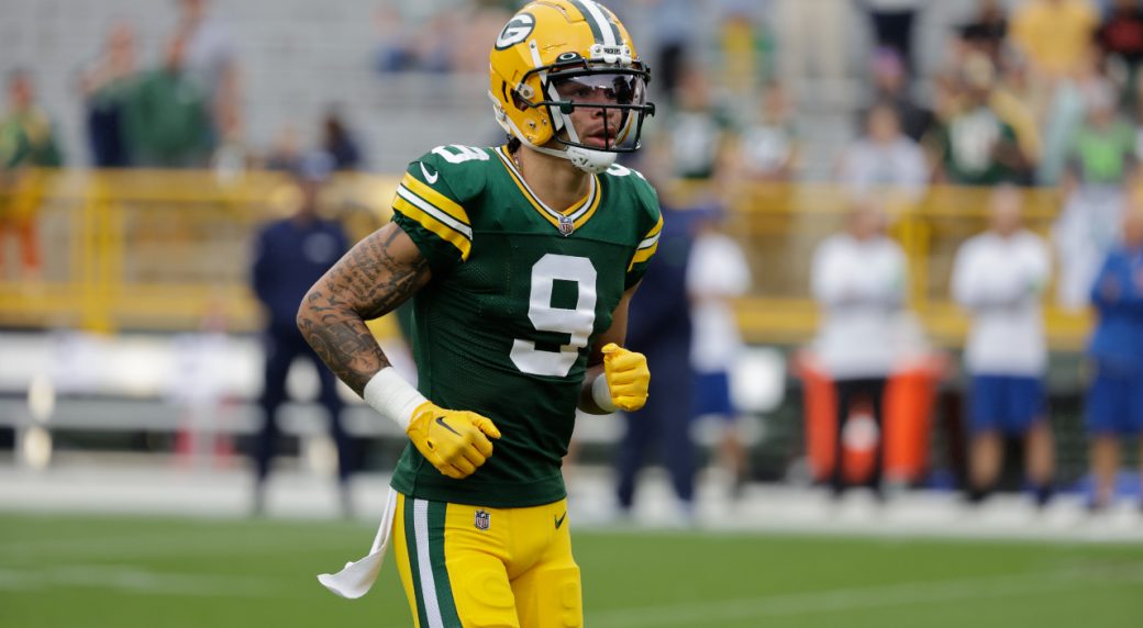 Packers WR Christian Watson out with hamstring injury vs. Bears