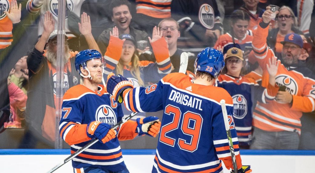 NHL - Showdown between Edmonton Oilers captain Connor McDavid and