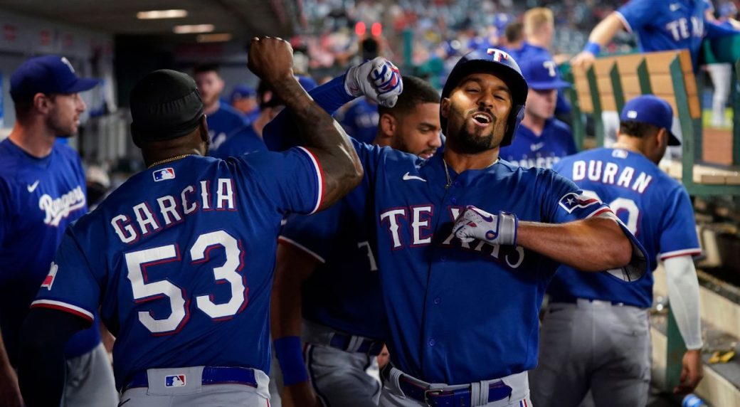 Garcia, Dunning push Rangers to brink of playoff berth in win over the  Angels
