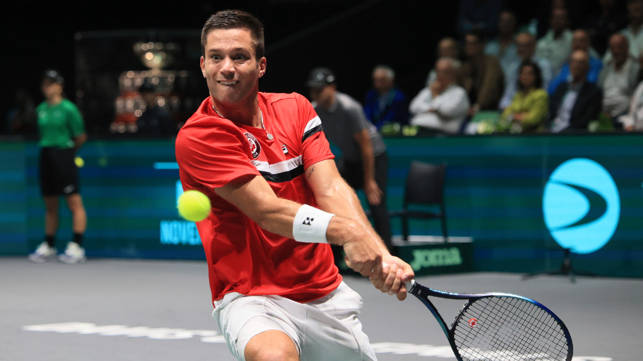 Canada’s Galarneau upsets Sonego for first win of Davis Cup