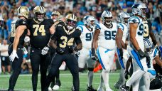 Jones Jr. scores twice, Saints’ defence shuts down Panthers’ Young in win