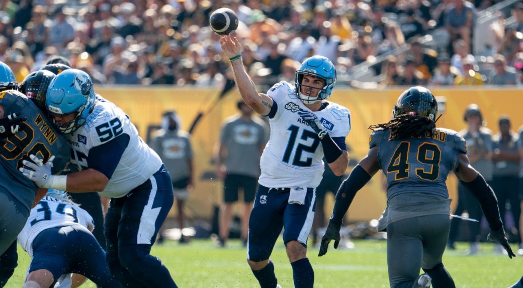 Chad Kelly shines as Toronto Argonauts defeat Hamilton TigerCa