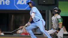 Semien leads Rangers past A’s for first consecutive wins this month