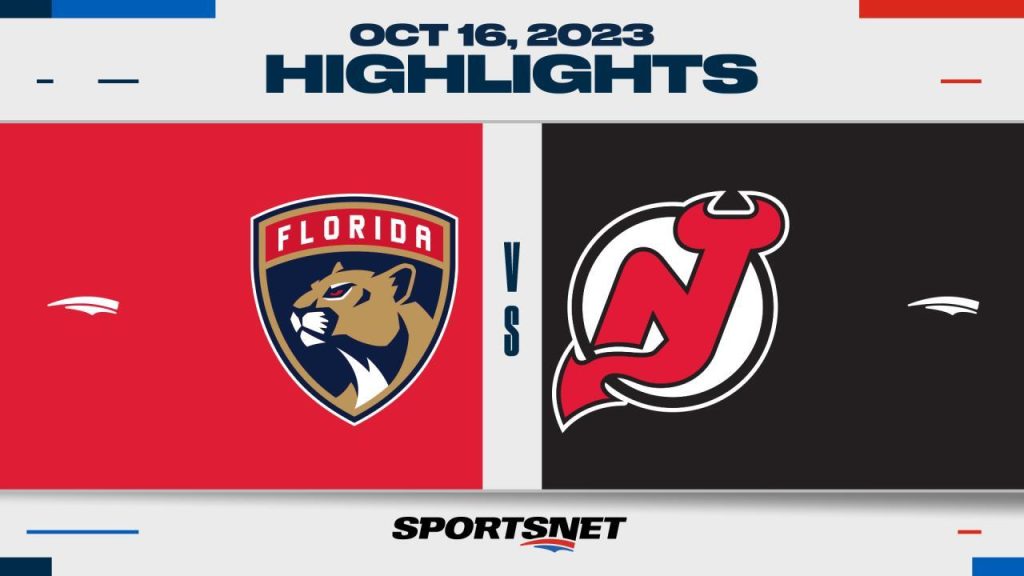 Reinhart scores twice, Bobrovsky makes 31 saves as Panthers beat Devils 4-3  for their first win, National