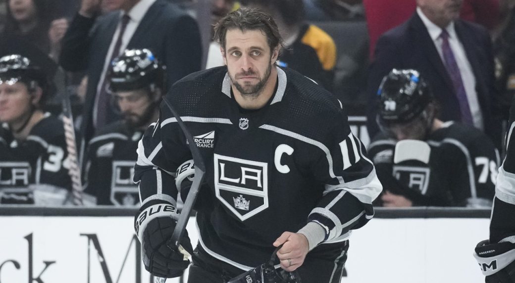 Kings Honor Captain Anze Kopitar Before Facing Bruins