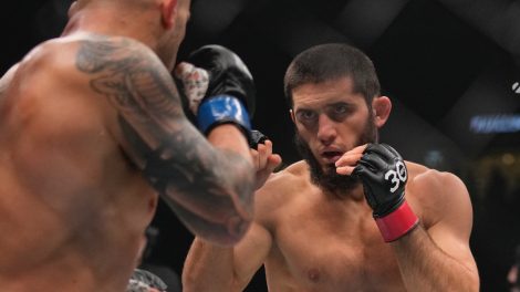 Islam-Makhachev-fights-Alex-Volkanovski-in-a-lightweight-championship-fight-during-UFC-294
