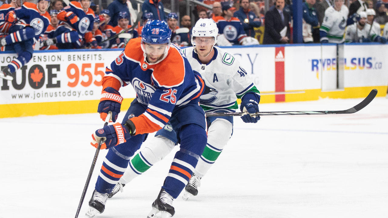 Oilers' Draisaitl behandelt kramp- en uitrustingsproblemen in Game 1 – Sportsnet.ca