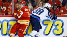 Mangiapane leads Flames to season-opening win over Jets