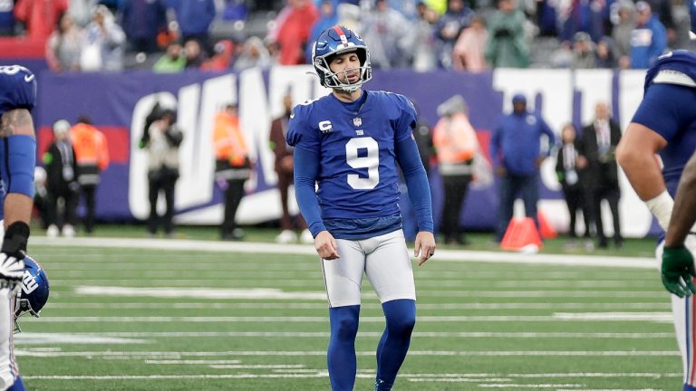 New York Giants kicker Graham Gano (9). (Adam Hunger/AP)