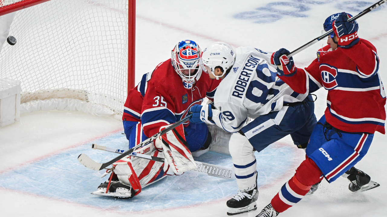 Robertsons luck turns, young trio keeps rolling as Maple Leafs top Canadiens again