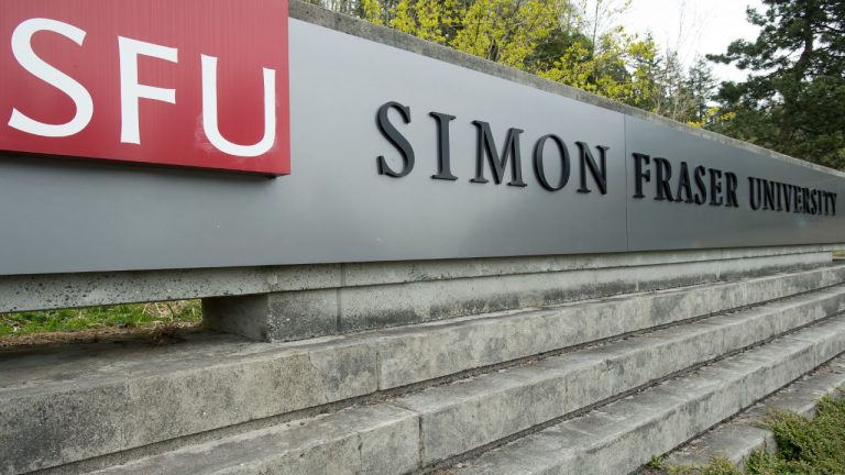 The National Basketball Players Association and its members on the Toronto Raptors are donating $10,000 to fund striking support workers at Simon Fraser University. Simon Fraser University is pictured in Burnaby, B.C., Tuesday, Apr 16, 2019. (Jonathan Hayward/CP)