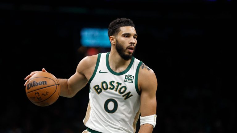 Boston Celtics' Jayson Tatum. (Michael Dwyer/AP)