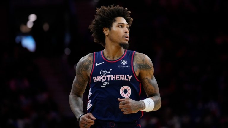 Philadelphia 76ers' Kelly Oubre Jr. plays during an NBA basketball game. (Matt Slocum/AP)