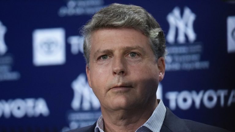 New York Yankees' owner Hal Steinbrenner attends a news conference at Yankee Stadium, Wednesday, Dec. 21, 2022, in New York. (Seth Wenig/AP)