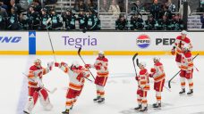 Andersson caps off Flames’ night of milestones in comeback overtime win over Kraken